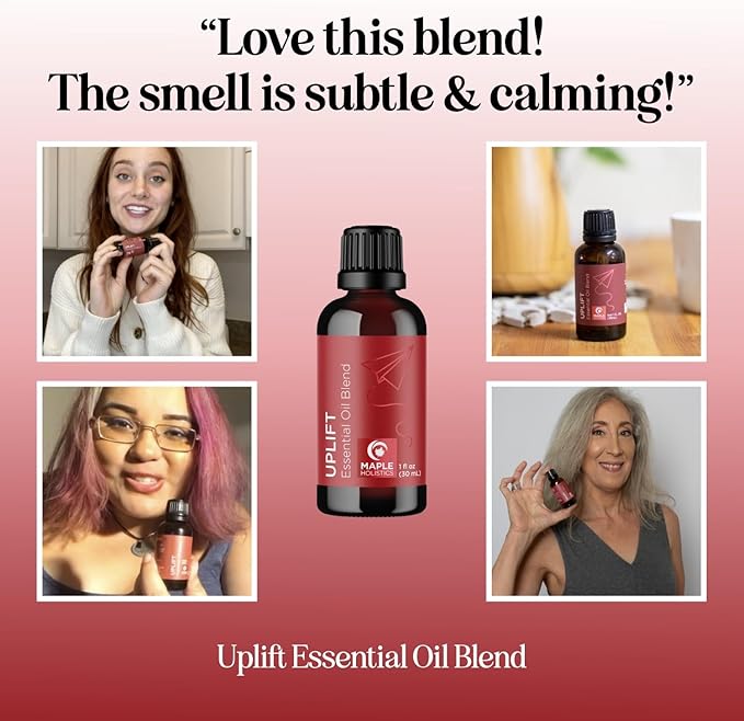 Uplift Aromatherapy Essential Oil Blend - Happy Essential Oil Blend with Calming Essential Oils for Diffusers for Home and Travel with Citrus Essential Oils and Pure Aromatherapy Oils for Diffusers