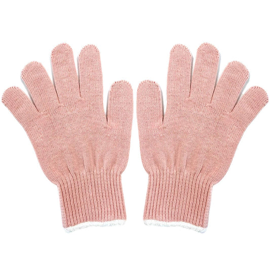 Lessmon 2 Professional Heat Resistant Gloves for Hair Styling Heat Blocking for Curling, Flat Iron and Curling Wand Suitable for Left and Right Hands, Light Pink