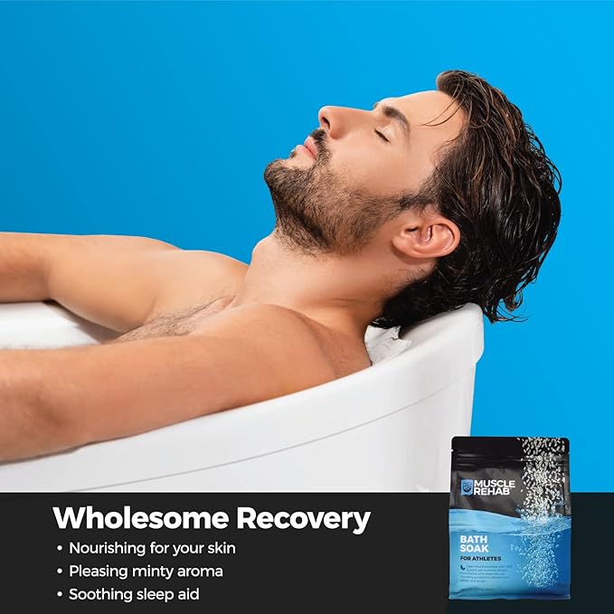 Arnica Infused USP Epsom Salts for Soaking for Pain- (2) 29oz Bags Muscle Recovery Magnesium Bath Soak with Essential Oils, and Turmeric - Ease Tired Muscle & Joint Soother, Foot Baths