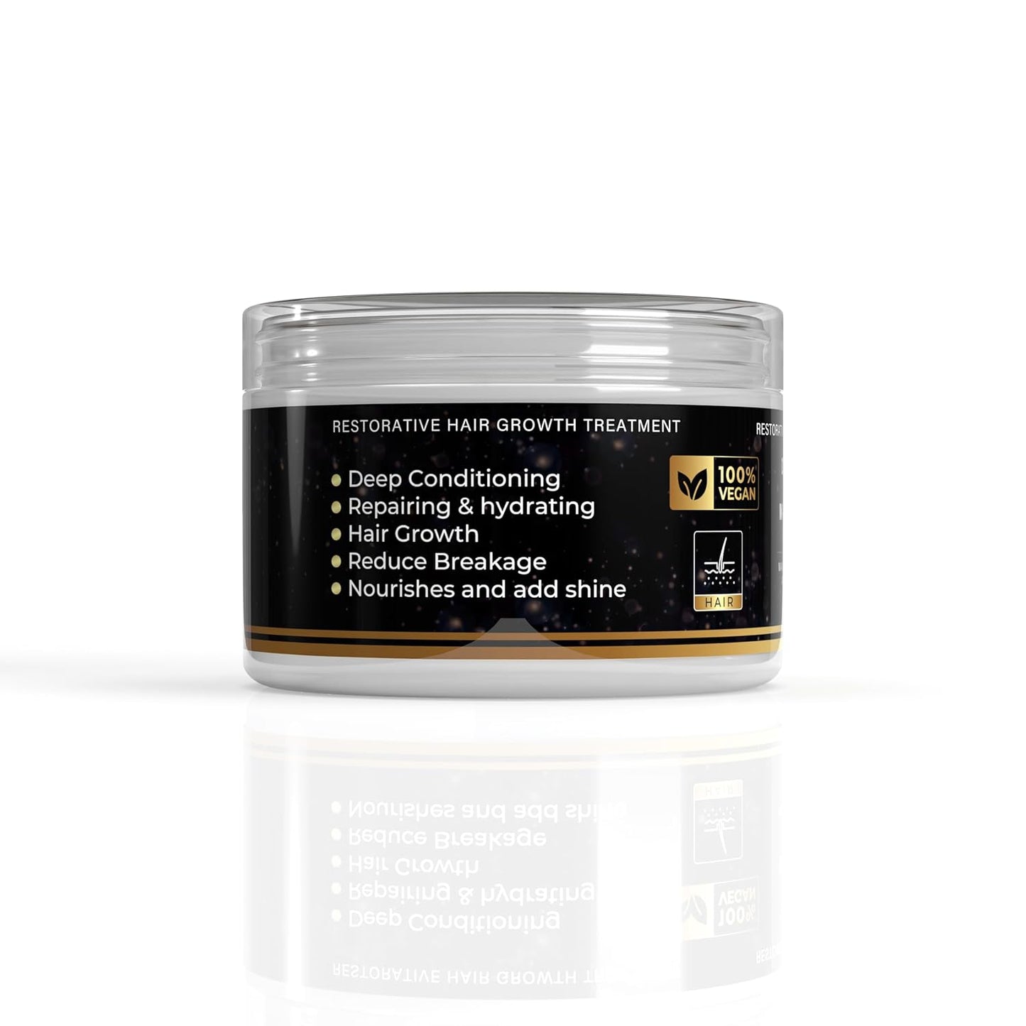 Restorative Hair Growth Treatment, Deep Repair Hair Mask Treatment with Mango Butter, Shea Butter, Argan Oil, Natural Ingredients for All Hair Types, 10 Fl Oz