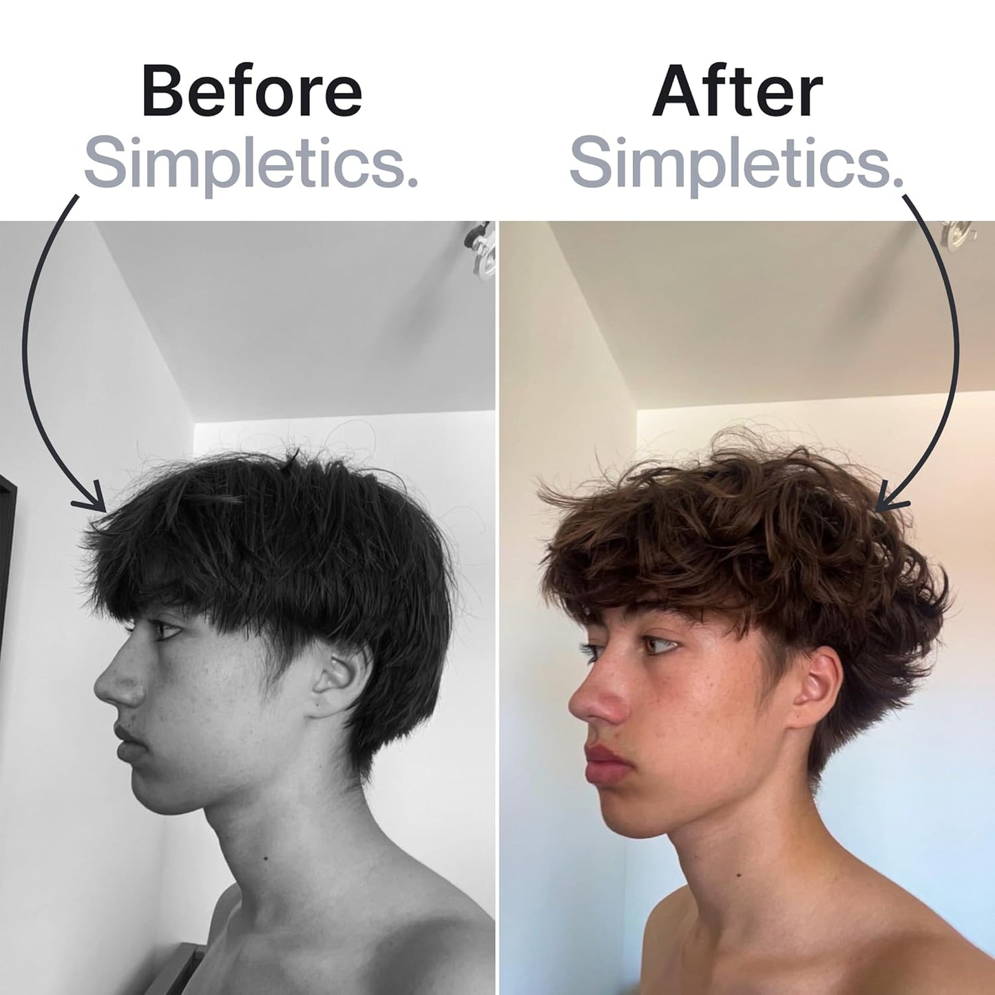 Simpletics Texturizing Powder - All Natural, 4 Ingredient Nourishing Formula with Rice Starch - Chemical Free - Gives Volumized, Texturized, Matte Finish to Men & Women