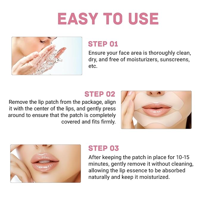 3 Pairs Anti Wrinkle Patches for Lip, Smile Line Patches, Moisturizing and Breathable, for Smoothing Smile Lines and Mouth Corners, Restoring Skin to Firmness and Smoothness