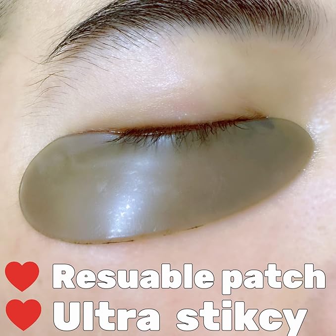 Under Eye Patches for Lash Lift and Eyelash Extension - Durable Gel Pads to Separate Upper & Lower Lashes - Sticky Moon Shape Patch Fits Eyelids - Eyelash Mask Cover in 4 Colors