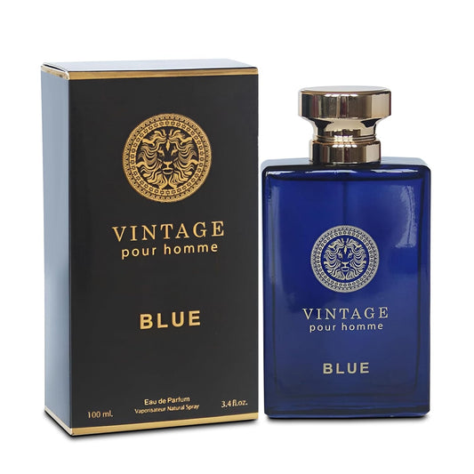 Vintage Blue Men's Cologne Timeless Scent with a Modern Twist Perfume for Men, Eau de Toilette 100ML for All Skin
