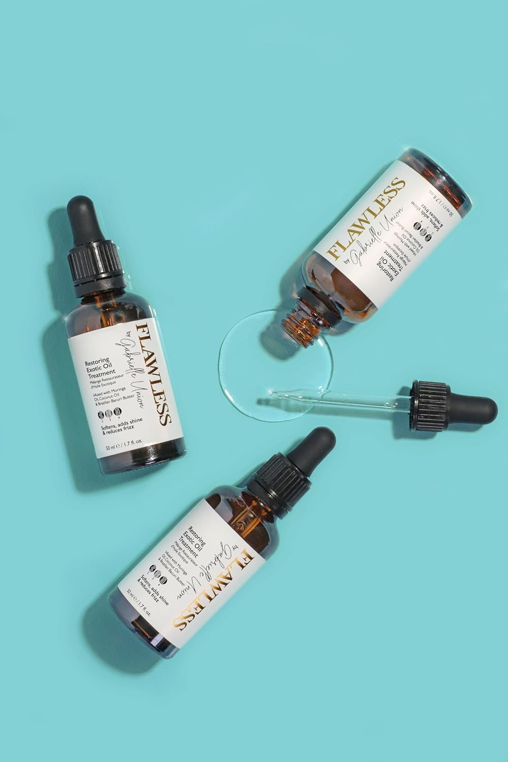 Flawless by Gabrielle Union Restoring Exotic Oil Treatment for Natural Coily Hair, 1.7 OZ