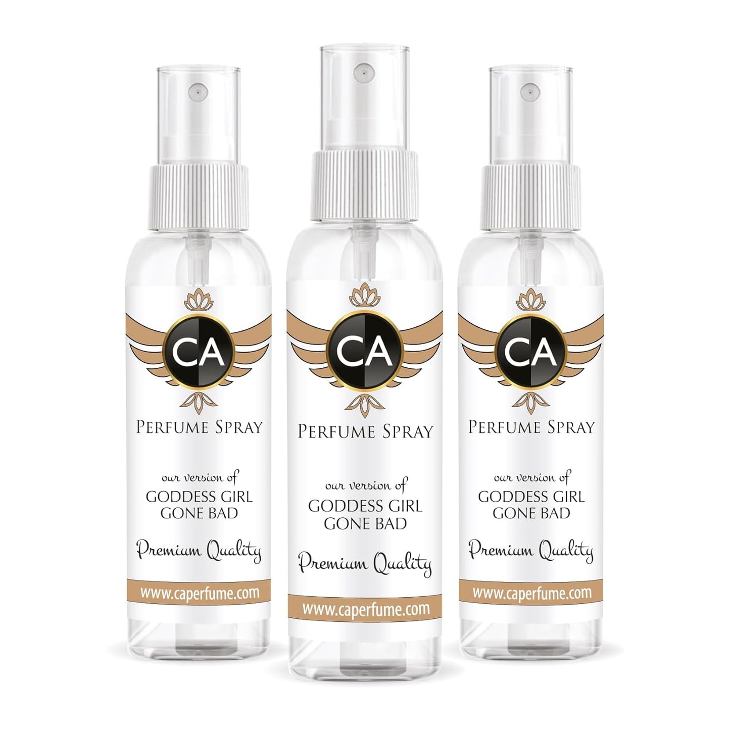 CA Perfume Eco Refill Impression of Goddess Girl Gone Bad For Women EDP Perfume Eau de Parfum Spray Refillable Atomizer Bottle 2 Fl Oz/60ml-X3