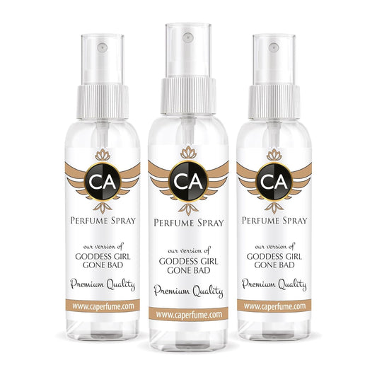 CA Perfume Eco Refill Impression of Goddess Girl Gone Bad For Women EDP Perfume Eau de Parfum Spray Refillable Atomizer Bottle 2 Fl Oz/60ml-X3