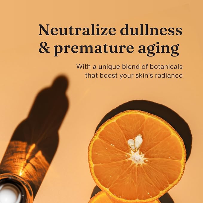 Organic Vitamin C Serum - 20% Vit C and Hyaluronic Acid Anti Aging Serum for Face, Eyes and Neck. Enhanced Absorption Dark Spot Corrector for Youthful Looking Skin, 1 oz