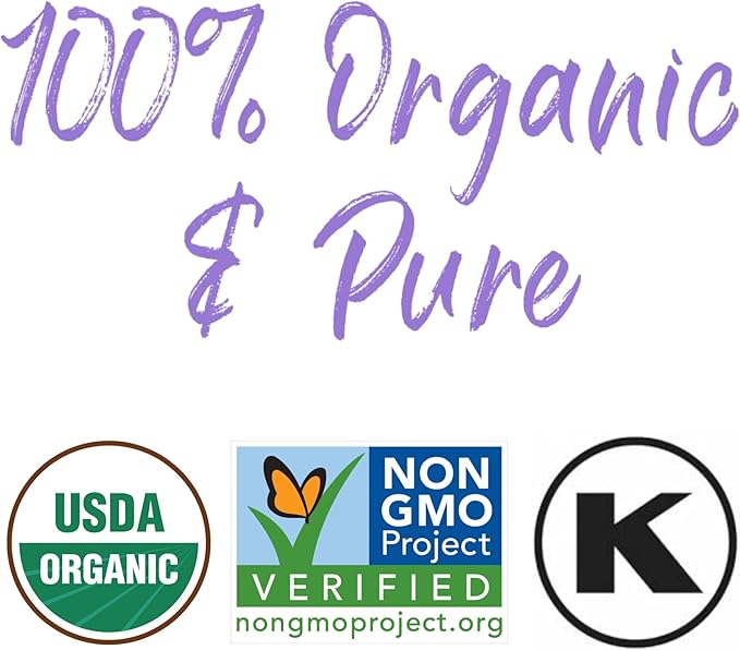 Garden of Life Essential Oil, Lavender 0.5 fl oz (15 mL), 100% USDA Organic & Pure, Clean, Undiluted & Non-GMO - for Diffuser, Aromatherapy, Meditation, Skincare, Sleep - Calming, Relaxing, Soothing