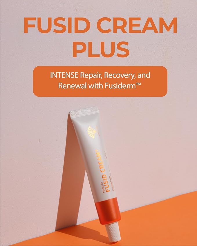 Fusid Cream Plus (0.5oz) - Moisturizer Face Cream for Daily Hydration, Even Skin Tone Travel Essentials Korean Moisturizer for Face with Fusiderm, Peptides, Vitamin C