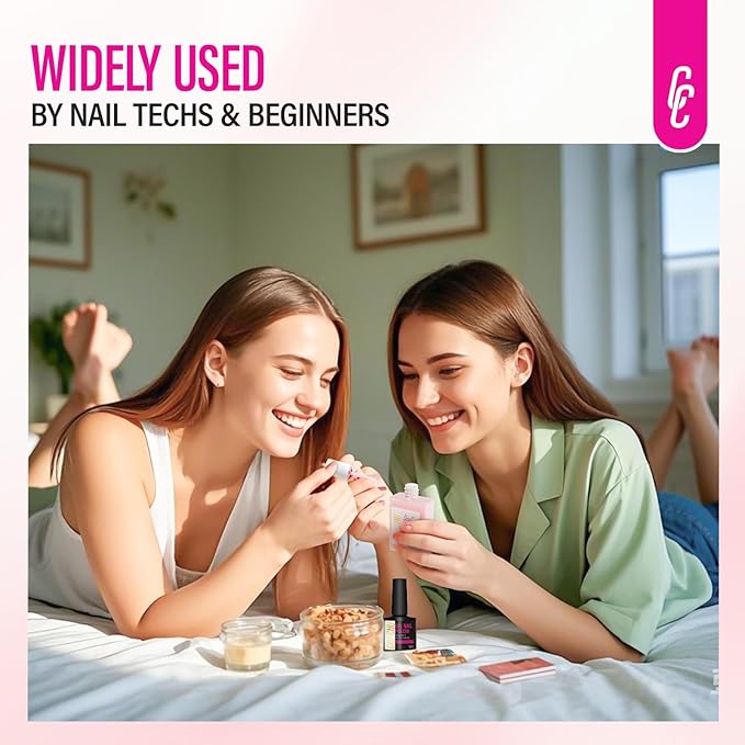 Nail Strengthener for Women: 8 in 1 Natural Nail Hardener Extra Strong and Growth - Pink Nail Polish Hardener Ridge Filler Concealer for Weak and Damaged Nails 15ml