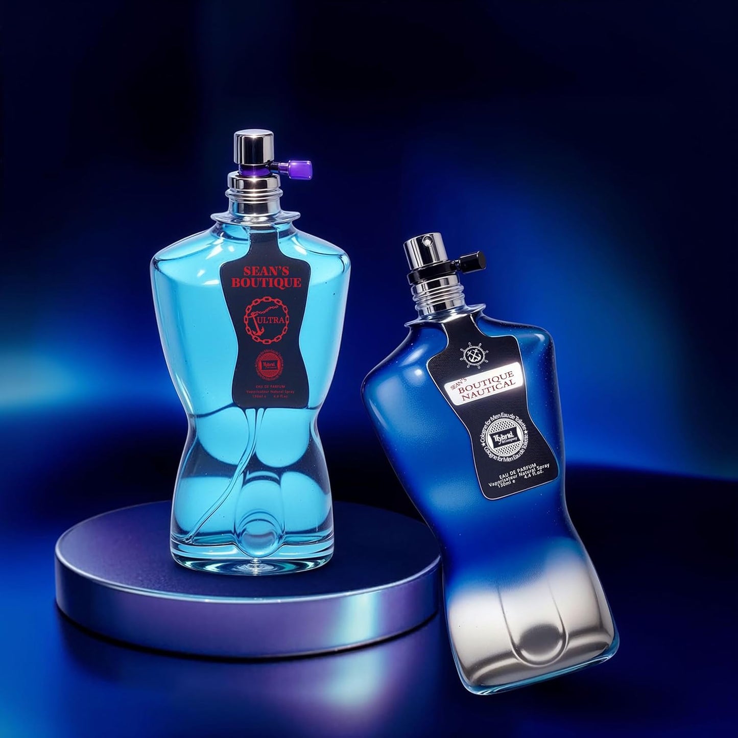 Hybrid & Company Mens 2 Pcs Long-Lasting Perfume Vaporisateur Natural Spray