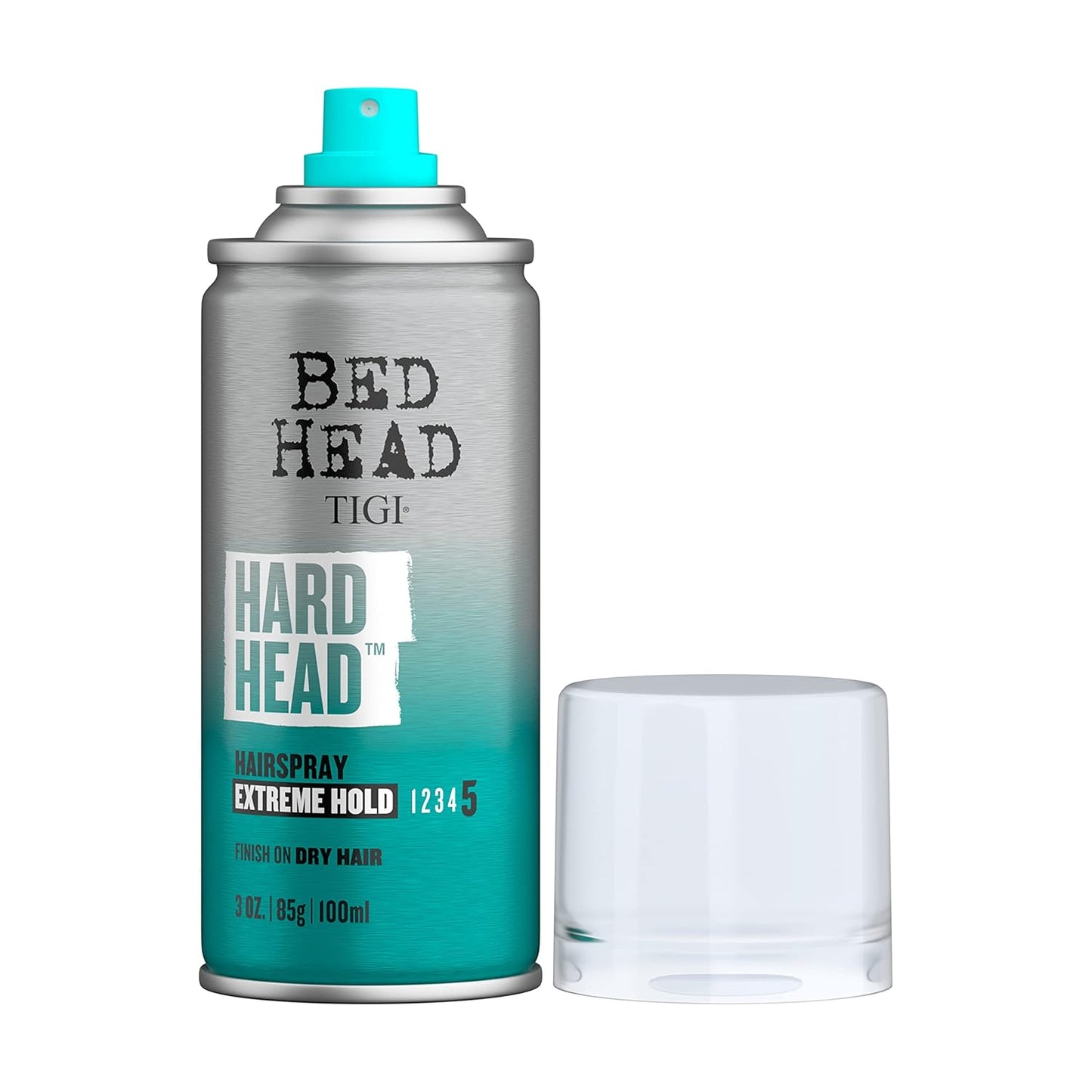 TIGI Bed Head Hard Head Hair Spray –Travel Size Hair Spray, Extra Strong Hold for All Day Style and All Hair Types, 3 oz, 2 Pack