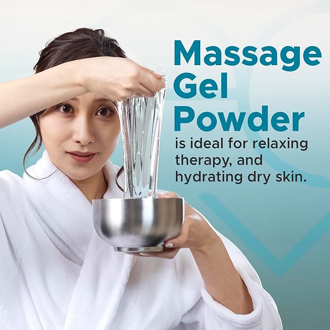 Premium Massage Gel Powder | 5g Travel Sachet Makes 500ml/ 16.9 fl oz | Made in Japan Paraben & Glycerine Free