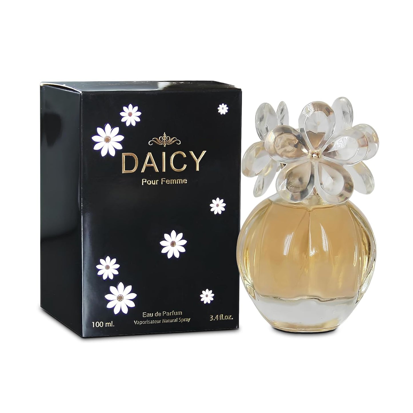 Women Perfume Daicy Set Eau de Parfume Spray Long Lasting Fresh Eau de Toliette for Women 3.4 Fl Oz Each Dily Used