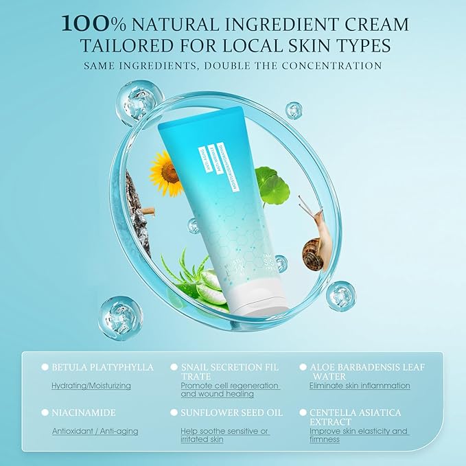 Anti-Aging Face Moisturizer - Repair Daily Facial Moisturizing Cream for Fine Lines & Wrinkles Hydrating and Moisturizing, 3.35 Fl Oz-90