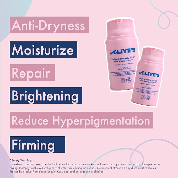 A ALIYE'S Beauty Elixir – Face, Body & Hair Oil | Ecocert Cosmos Natural Certified