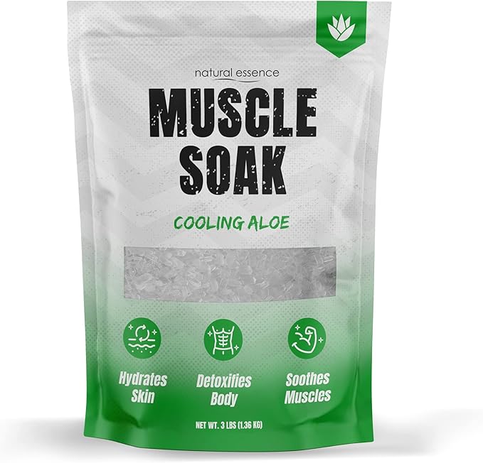 Natural Essence Cooling Aloe Muscle Soak Made with Premium and Natural Magnesium Flakes That Provides Wellness and Quality Effect Muscle Relief and Joint