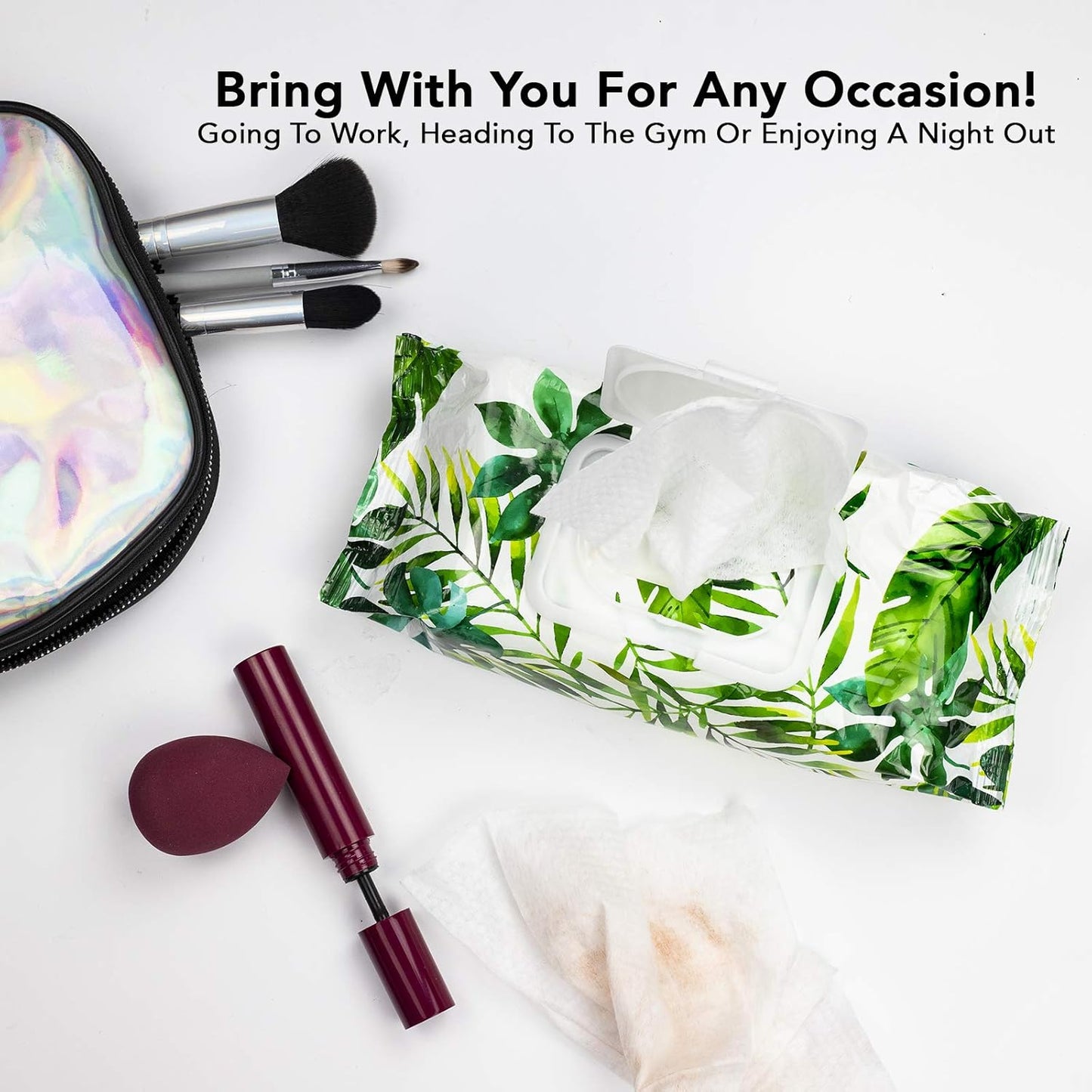 Body Prescriptions Makeup Remover Wipes Bulk Pack of 2, 100 Facial Cleaning Cloths Removes Makeup Mascara Dirt and Oil, Flip Top