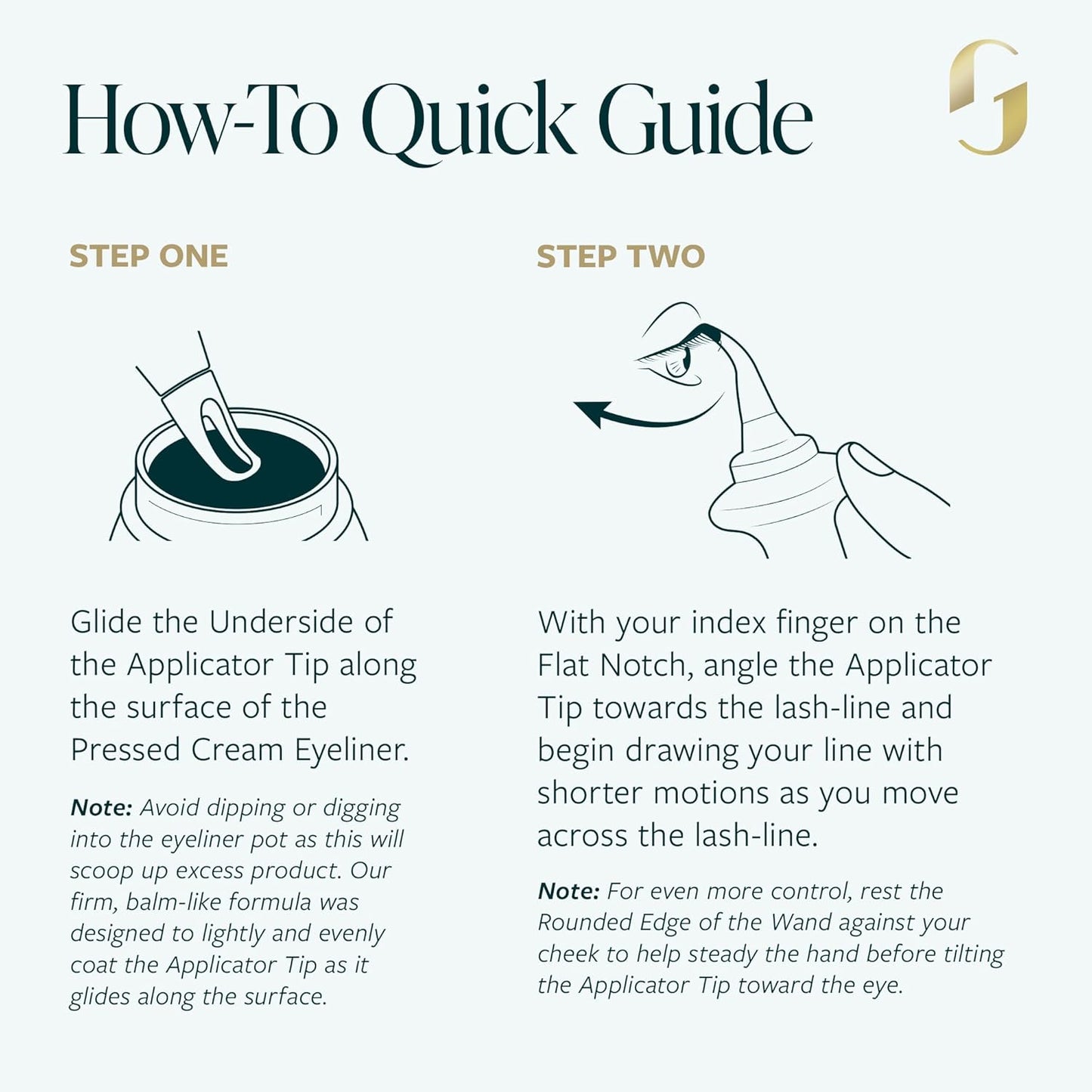 Guide Beauty GUIDE Wand, Easy Tightlining & Winged Eyeliner, Multi-Use Universal Design Cosmetic Tool for Eye & Lip Liner, Ideal for Make-up Novices, Limited Vision or Hand Dexterity