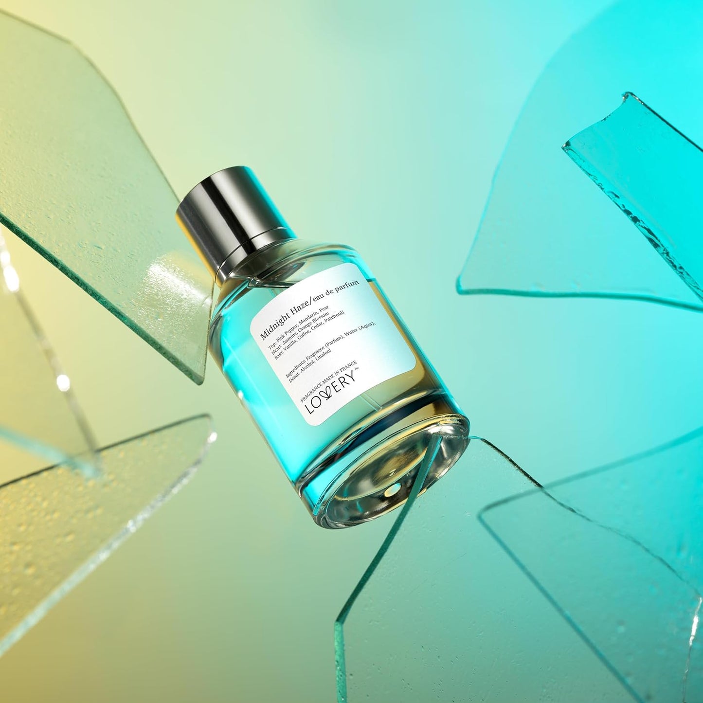 LOVERY Christmas Eau De Parfum Inspired by Y s.l's Black Opium. Midnight Haze Perfume for Women, Clean Long Lasting Vegan Womens Perfumes - Vanilla, Jasmine, Coffee, Warm, Sensual Fragrance, France