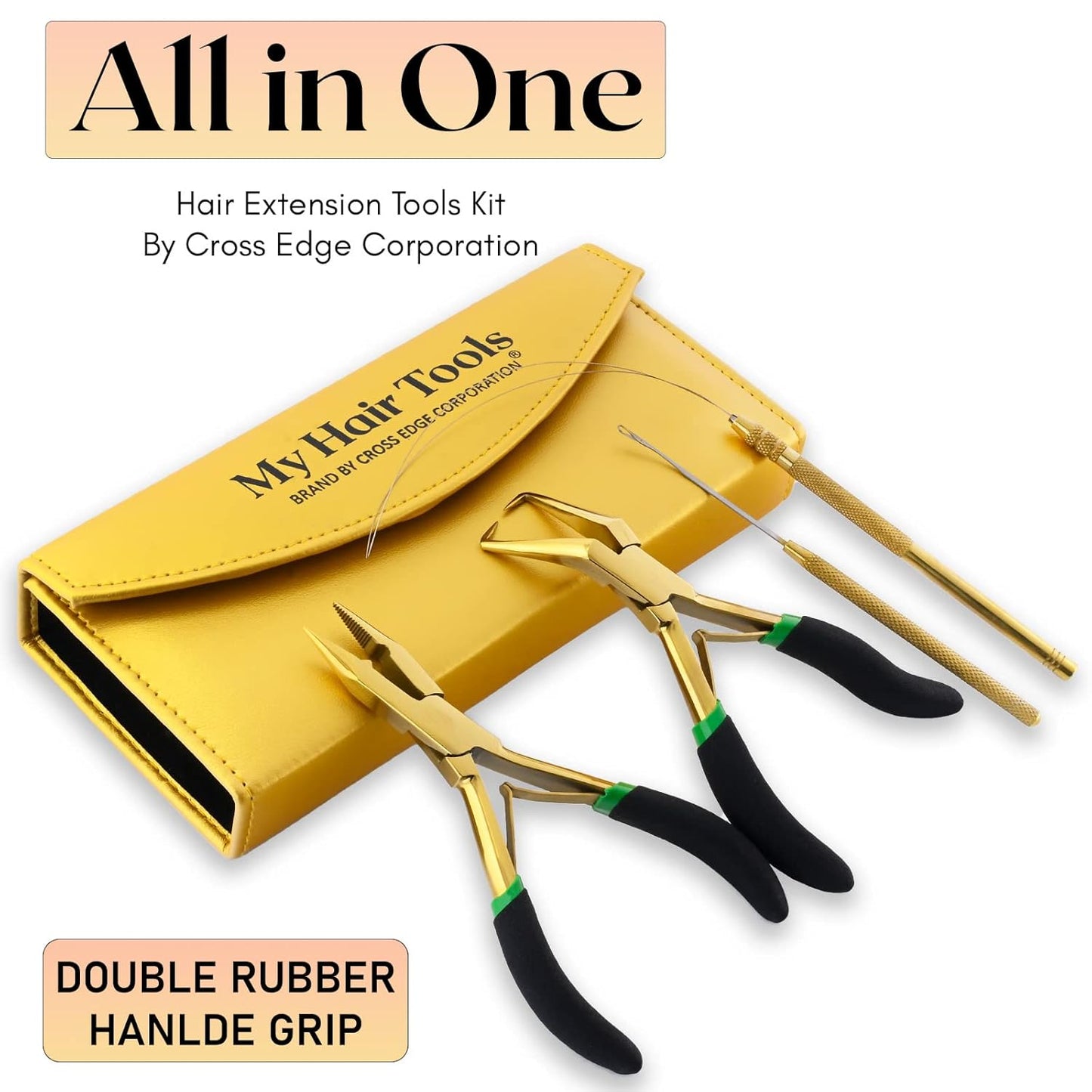 Self Tanner Hair Tools Pro Hair Extension Tools Kit, Hair Extensions Remover Pliers Set, Micro Beads Hair Pulling Hook