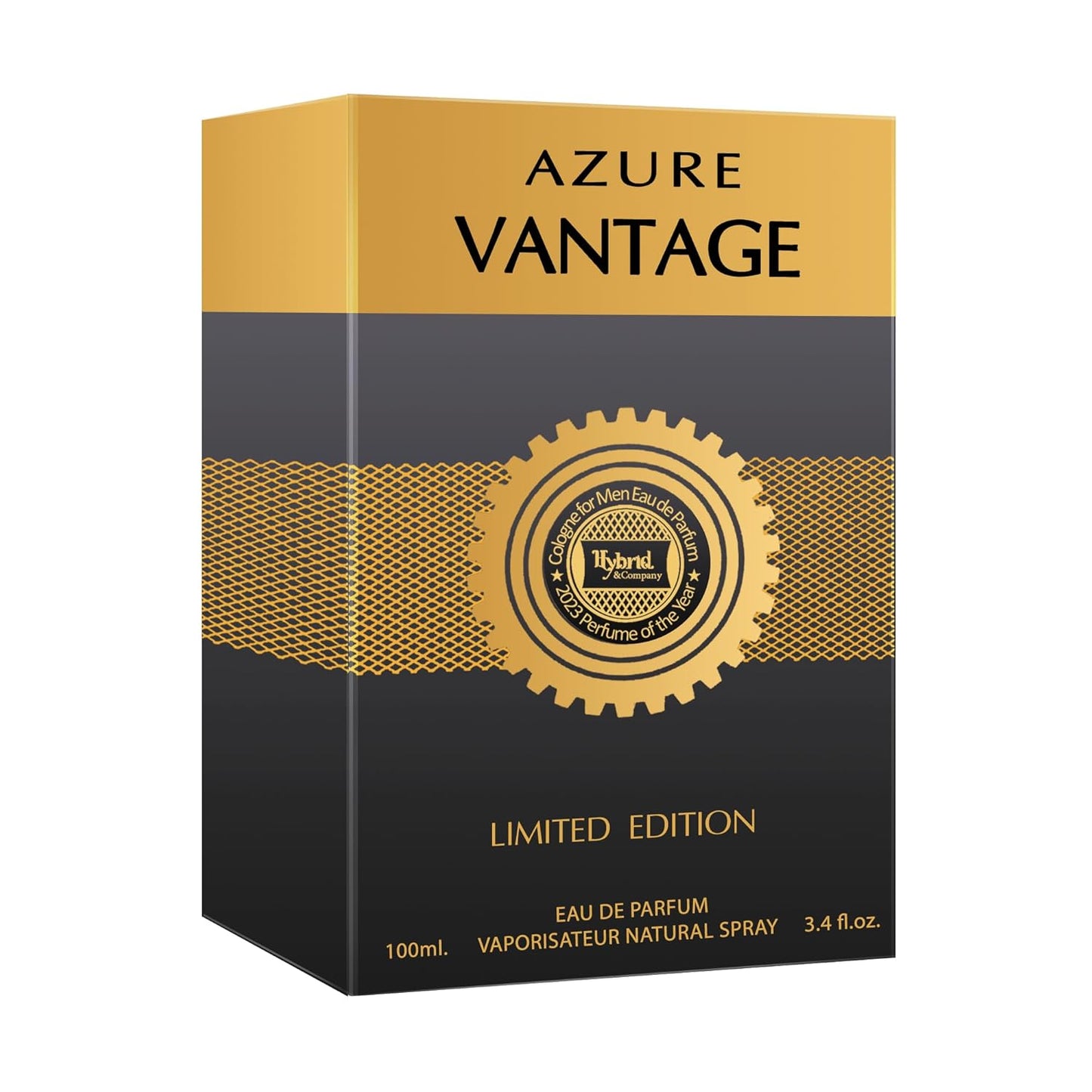 Hybrid & Company Azure Vantage Limited Edition Pour Homme Eau De Toilette Natural Spray 3.4FL.OZ
