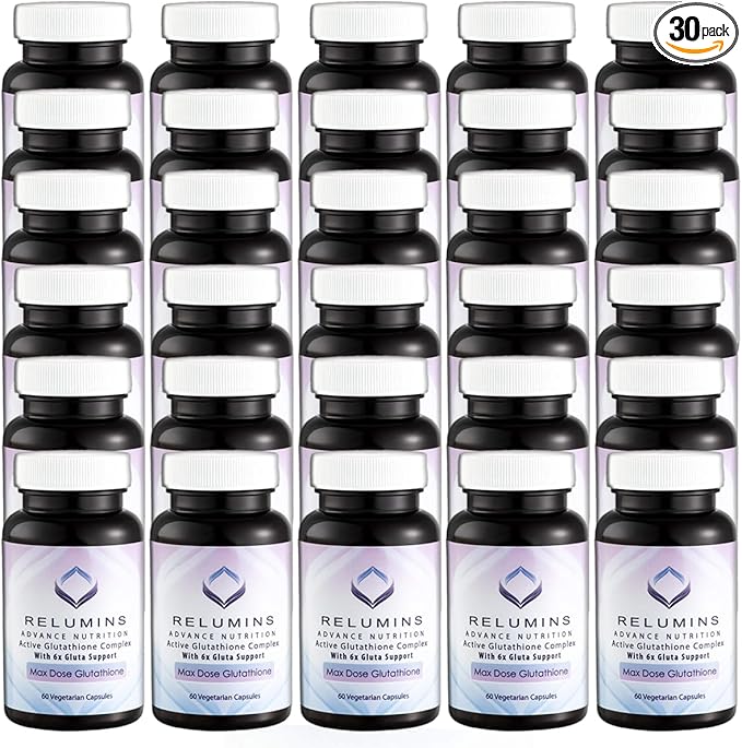 Relumins Advance White Active Glutathione Complex 6X Boosters- 60 Capsules 30 Bottles