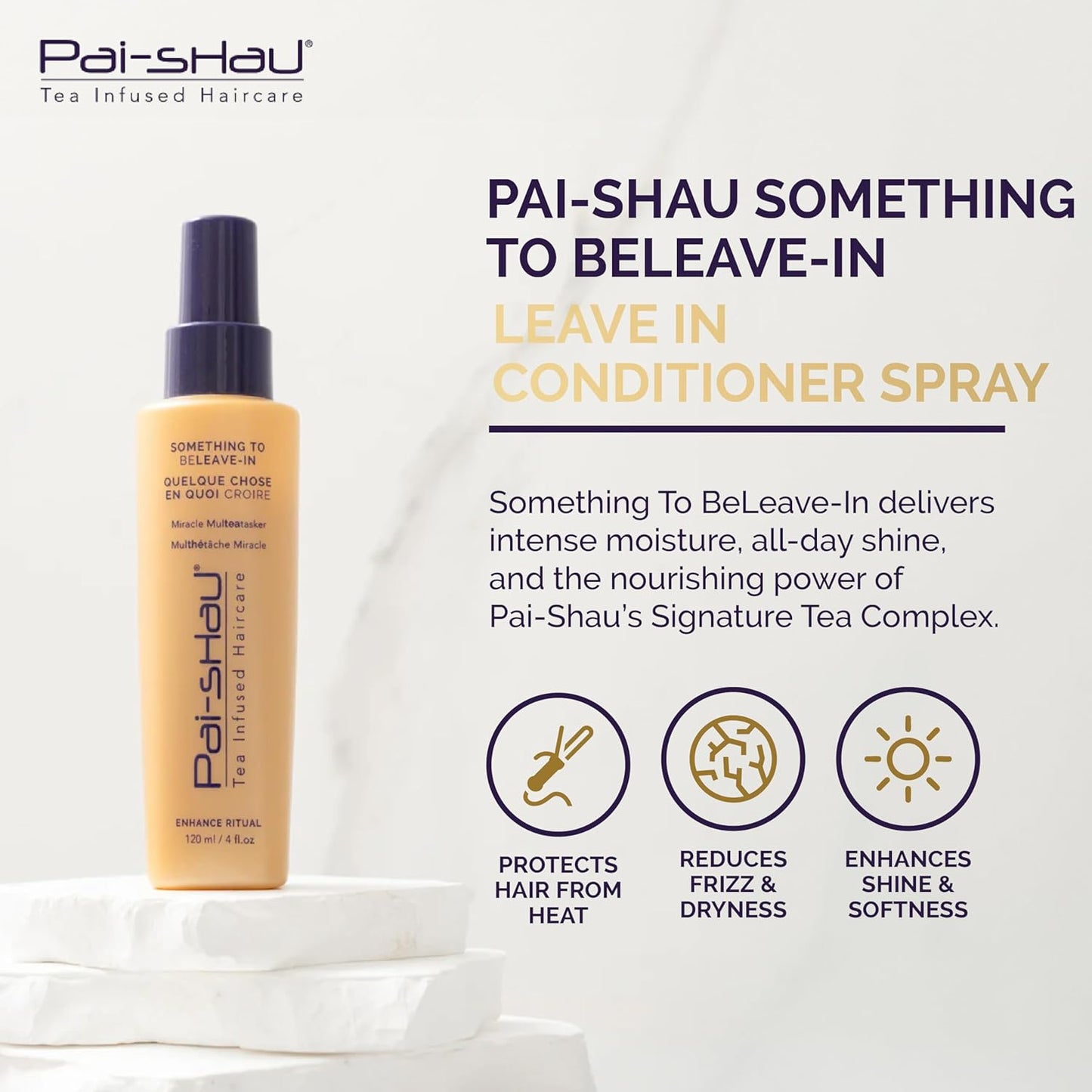 Pai-Shau Something To BeLeave-In Leave In Conditioner Spray For Detangling, Heat Protection, And Frizz Control
