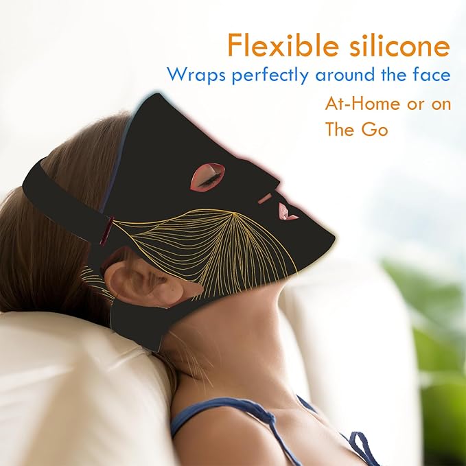 7+1 Colors Silicone Led Face Mask,LED Silicone Face Mask,LED silicone photon mask,Light therepay device,rejuvenation device,Facial Photon Beauty Device,Portable&Rechargeable!