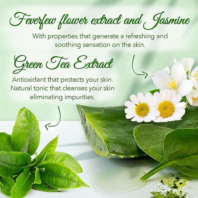 JMind Kale & Spinach Organic Face Wash - Vegan Daily Face Wash - Green Tea Facial Cleanser - pH Balanced - All Skins (3.38oz)