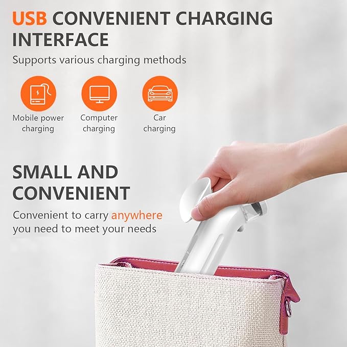 Portable Eye Steamer, Rechargeable Nano Eye Mist Steam Sprayer, Electric Eye Mist Sprayer with Warm Compress for Home & Travel