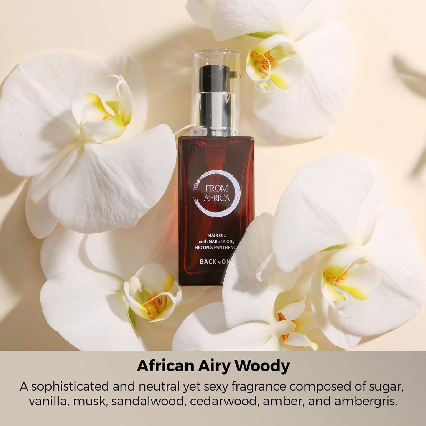 From Africa Hair Oil with Marula Oil, Biotin and Panthenol, 1.62 fl oz