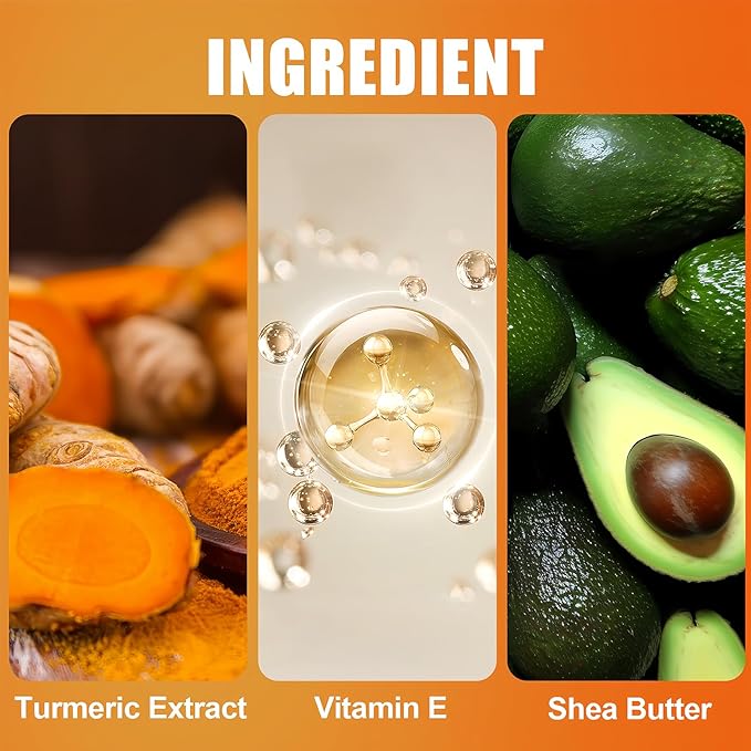 2Pcs Turmeric Foot Cream Set, Hydrating & Softening Hand and Foot Cream Balm Stick, Hand and Foot Cracked Heel Moisturizer, for All, Heel Balm Stick for Dry Elbows, 1.41 Oz Each