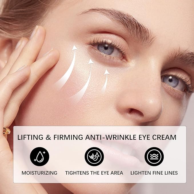 Under Eye Cream for Dark Circles, Temporary Eye Tightener, Crema Para Las Ojeras Bags Treatment for Women Cream for Puffiness and Bags Under