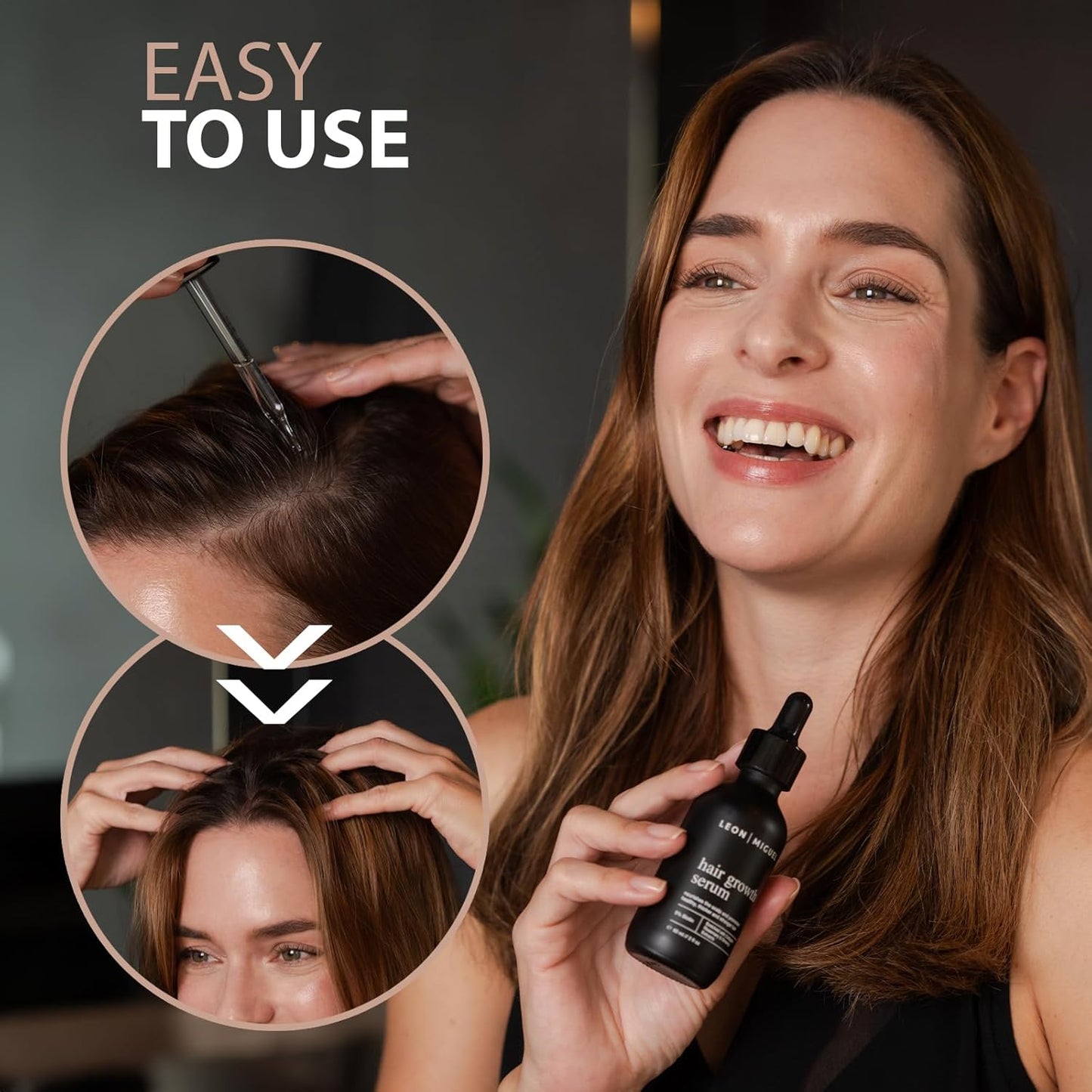 Hair Growth Serum, 60ml - Unisex Hair Serum for Hair Growth with 5% Biotin, Ginseng & Rosemary Extracts, Scalp Serum for Hair Growth, Vegan, Paraben-Free, Daily Use, All Hair Types