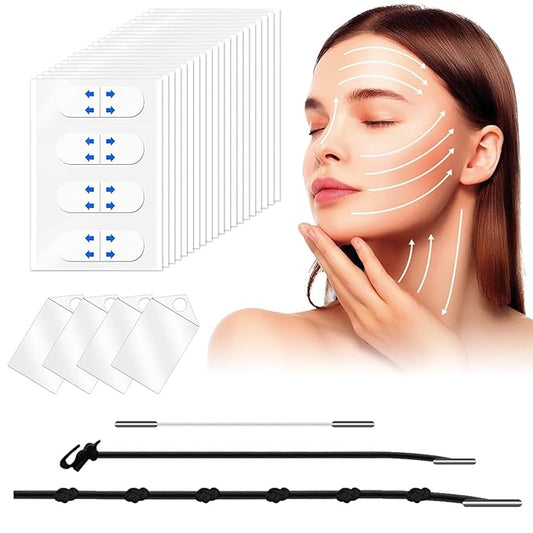Face Tape Neck Tape Lifting Invisible With String Silicone Anti Wrinkle Facial Patches V-Shaped