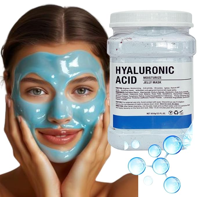 Luxury Facial Mask, Anti-Acne Skin Rejuvenation Mask for Oily and Combination Skin, Jelly mask for professionals, hydrojelly masks,Jelly Face Mask (Hualuronic Acid)