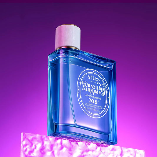 Sttes Perfume 706# (MIDNIGHT JASMINE) – Eau De Parfum 100ml (3.4 fl oz) – Black Currant, Jasmine, Vanilla