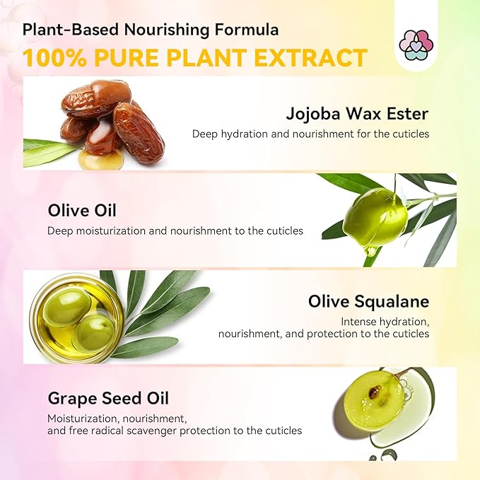 SAVILAND Vitamin E Cuticle Oil Roller: 7PCS Revitalizing Cuticle Oil for Nails 100% Natural Nails Growth Oil Effective Nail Strengthener for Damaged Nails Repair Moisturizing Care Home Travel Sized