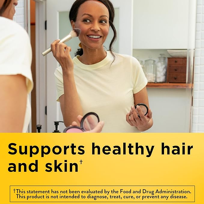 Nature Made Biotin 1000 mcg, Dietary Supplement Supports Healthy Hair & Skin, 120 Softgels, 120 Day Supply (Pack of 2)