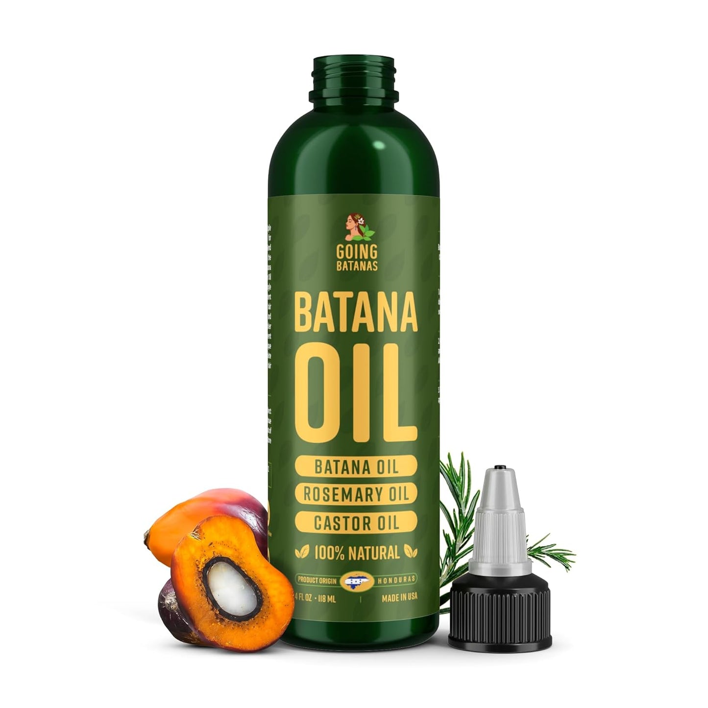 Premium Batana Oil for Hair Growth Blend -100% Natural Batana from Honduras, Castor & Rosemary Oil to Stimulate Hair Growth - Botana, Aceite De Batana - Natural Hair Products for Women & Men