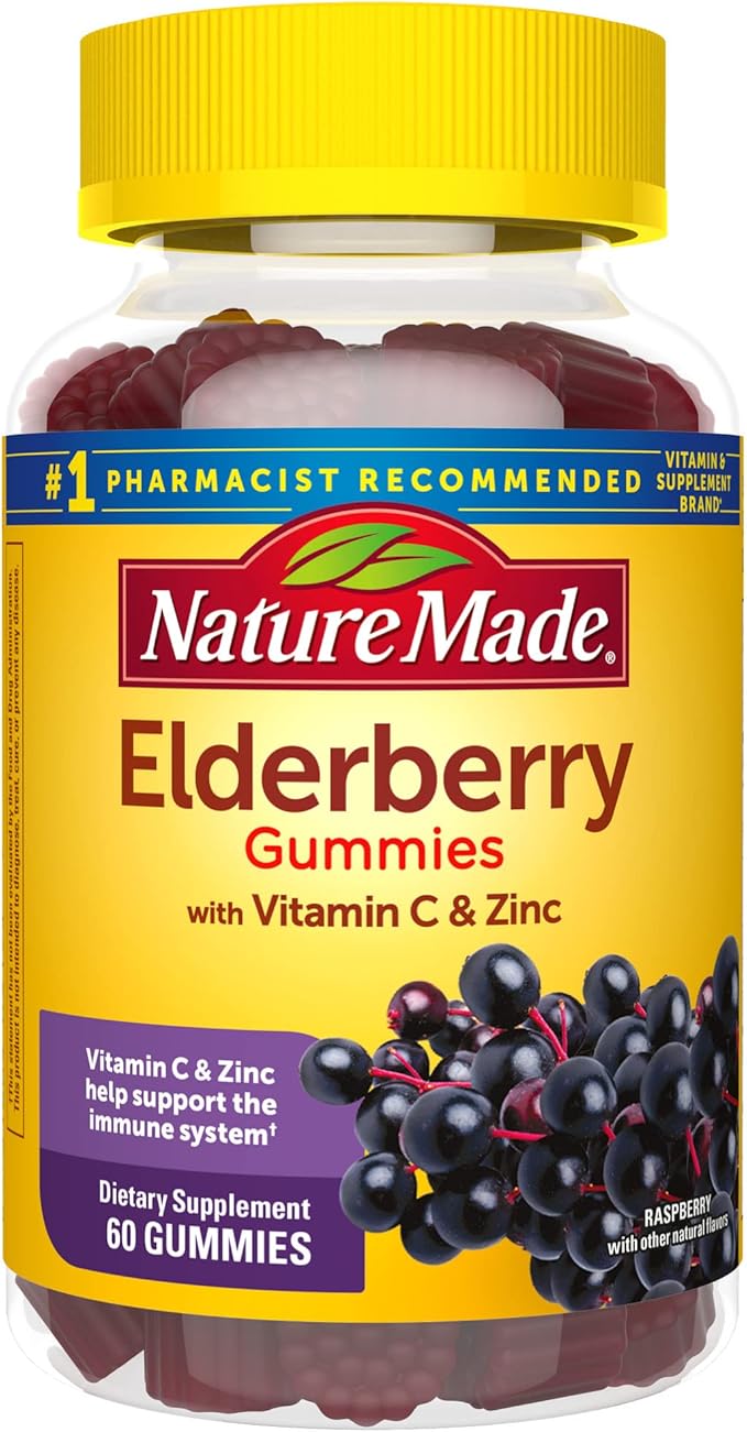 Nature Made Elderberry with Vitamin C 60 Elderberry 30 Day