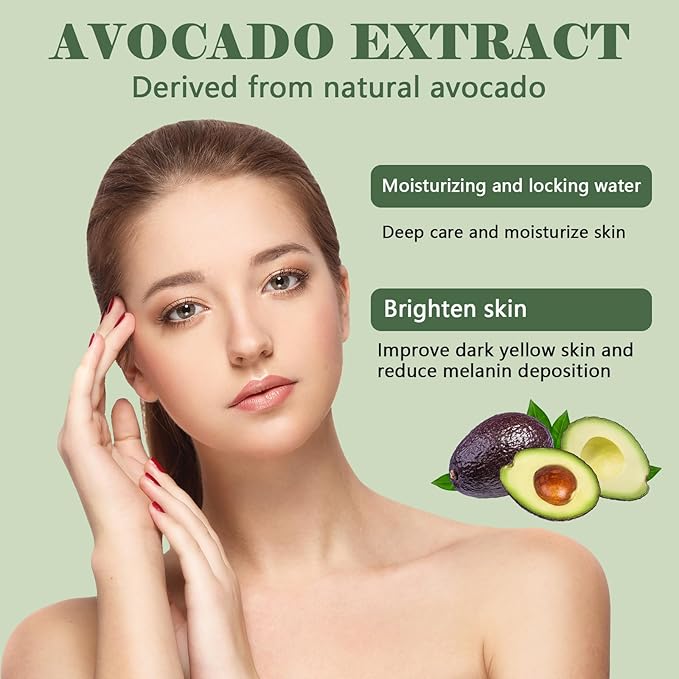 Avocado Skin Care Set for Women,6PCS Skincare Kits with Facial Cleanser, Toner, Serum, Lotion,Cream, Eye Cream, Moisturizing Korean Skincare Set,Anti-Aging Skin Care Set,Face Care Gift Set for Women
