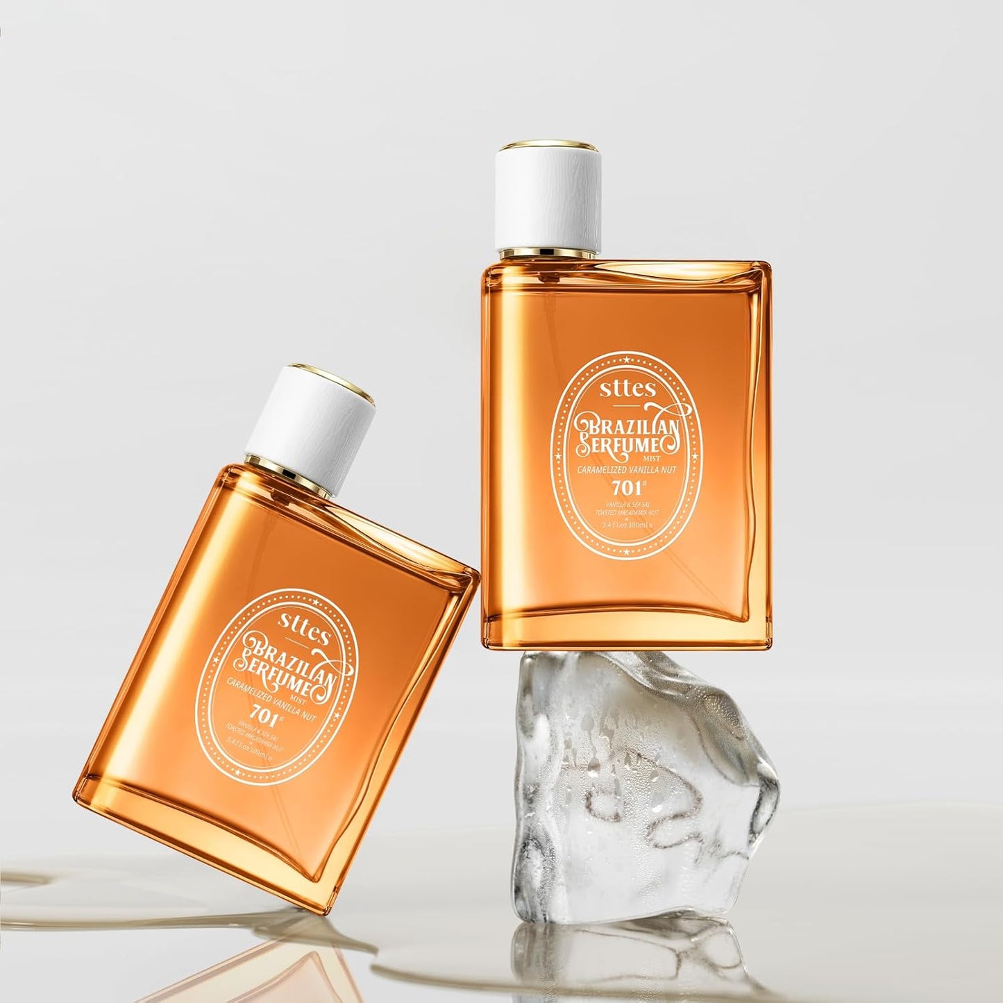 Sttes Perfume 701# (Caramel Vanilla Macadamia Nut) - Eau de Perfume 100ml (3.4fl oz) Amber Gourmet Tune (Caramel Vanilla + Roasted Macadamia Nuts)