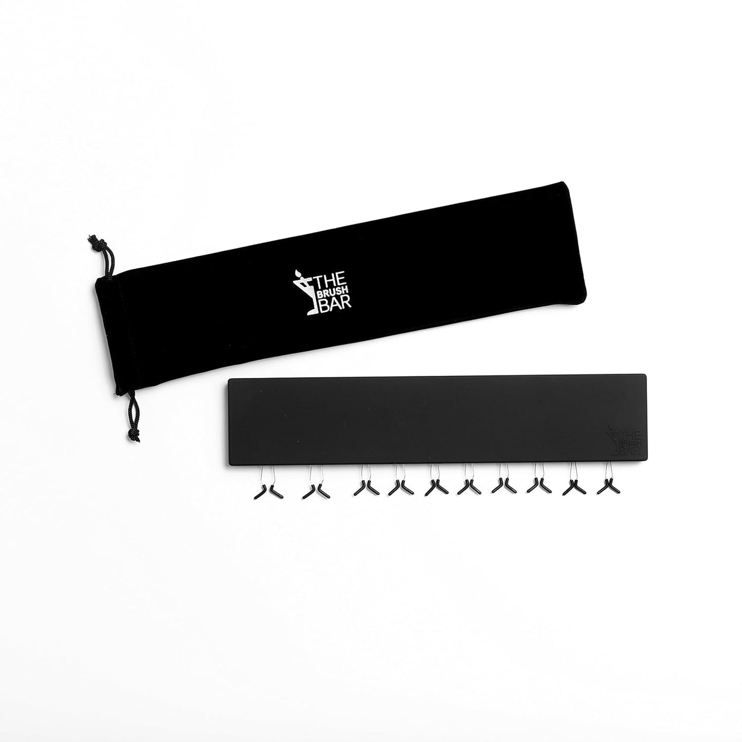 Makeup Brush Drying Rack - The Brush Bar - Makeup Brush Organizer - Portable Makeup Brush Holder - Makeup Brush Holders for Vanity - Space-Saving Makeup Brush Holder Organizer - Dries Brushes Quickly