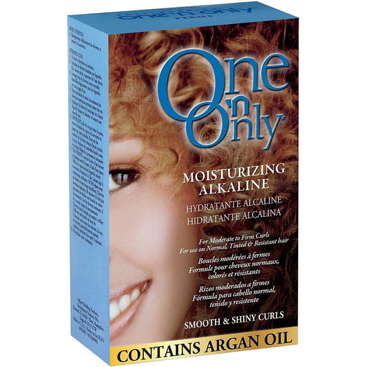 One 'N Only Moisturizing Alkaline Perm with Argan Oil, Moderate to Firm Curls, Fresh Scent, True-to-Rod Size Curls, Leaves Hair Shiny, Moisturized, and Manageable,