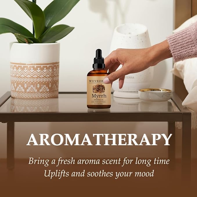 Myrrh Essential Oils 120ML, Pure Myrrh Essential Oil for Aromatherapy Diffuser - 4 Fl Oz