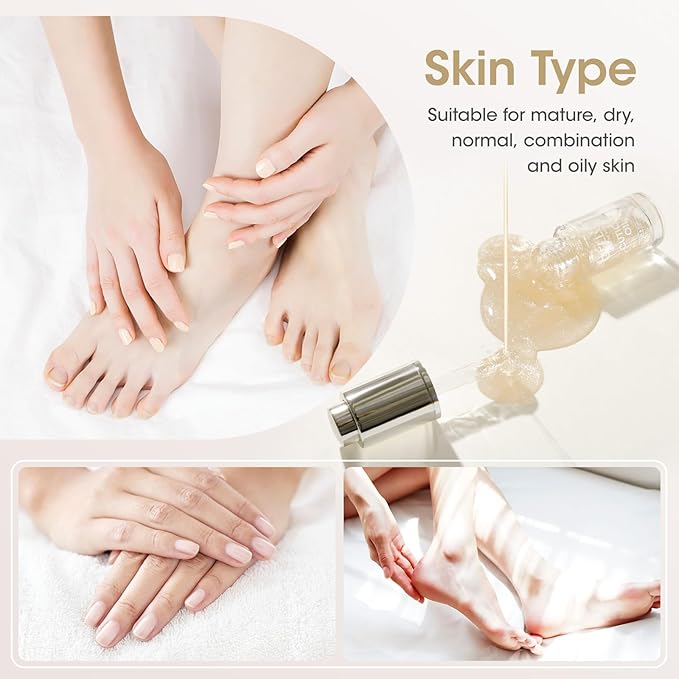 Gellen Nail Cuticle Oil for Growth and Strength, 15ml Vitamin E Nail Nourishing Oil for Hydrating, Moisturizing, Strengthening, Cuticle and Skin Care Product for Men Women, Jasmine Scent, Gold Shimmer