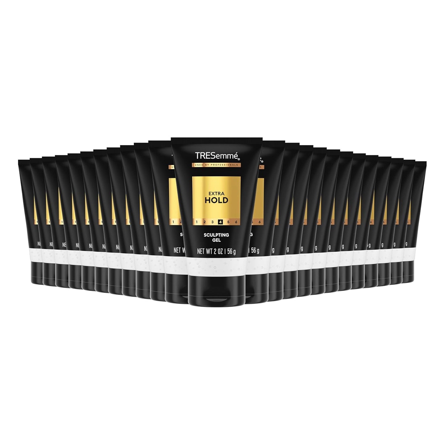 TRESemmé Hair Gel Extra Hold Pack of 24 For an Strong Hold and Lasting Shine Extra Firm Control Styling Gel for All Hair Types 2 oz